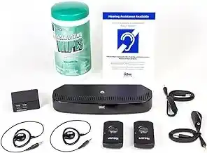 Listen_Technologies_LS-90_ListenIR_iDSP_Level_I_System,_LT-84-01_Transmitter,_2x_LR-4200_IR_Receiver